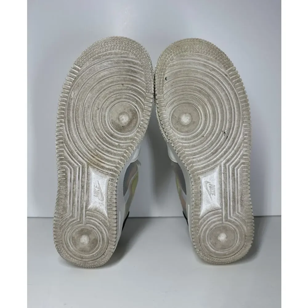 Nike Air Force 1 Low Drop Type Sneakers White Size 6Y W 7.5 M 6 Leather BQ4793